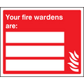 Your fire wardens are sign