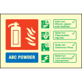 ABC powder ident sign