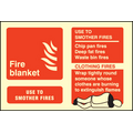 Fire blanket sign