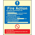 General fire action sign