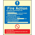 General fire action sign