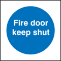 Fire door keep shut sign Fire door keep shut sign