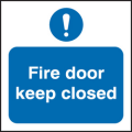 Fire door keep closed sign Fire door keep closed sign