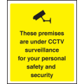 These premises under CCTV surveillance sign These premises under CCTV surveillance sign