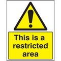 This is a restricted area sign