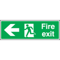 Fire exit left sign