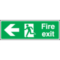 Fire exit left sign