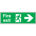 Fire exit right sign