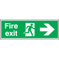 Fire exit right sign