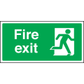 Final fire exit right sign