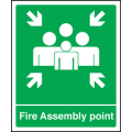 Fire assembly point sign Fire assembly point sign