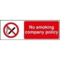 No smoking company policy sign