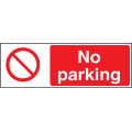 No parking sign No parking sign