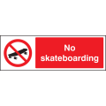 No skateboarding sign