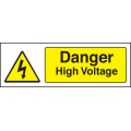 Danger high voltage sign
