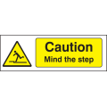 Caution mind the step sign