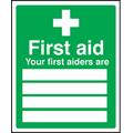 Your first aiders are sign