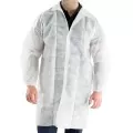 Disposable Coat Polypropelene White