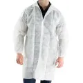 Disposable Coat Polypropelene White