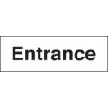 Entrance sign Entrance sign