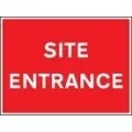 Site entrance sign