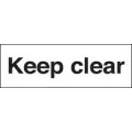 Keep clear sign