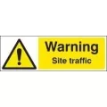 Warning site traffic sign Warning site traffic sign