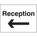 Reception arrow left sign