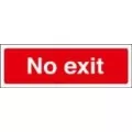 No exit sign