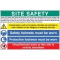 Site Safety H&S act sign Site Safety H&S act sign