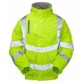 Pulsar Padded Yellow Hi Vis Bomber Jacket PR91
