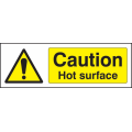 Caution hot surface sign