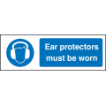 Ear protectors must be worn sign
