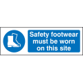 footwear must be worn on this site sign