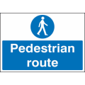 Pedestrian route sign