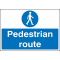 Pedestrian route sign
