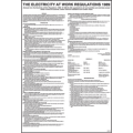 Electricity at work regulations poster 58119