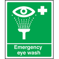 Emergency eye wash sign