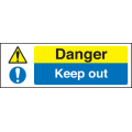 Danger keep out sign