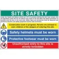 Site Safety H&S act sign