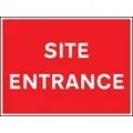 Site entrance sign