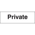 Private sign