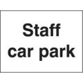 Staff Car Park sign