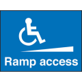Ramp access sign Ramp access sign