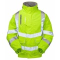 Pulsar Padded Yellow Hi Vis Bomber Jacket PR91
