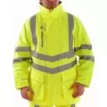 Pulsar Hi Visibility Yellow Padded Storm Coat P187 Pulsar Hi Visibility Yellow Padded Storm Coat P187