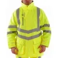 Pulsar Hi Visibility Yellow Padded Storm Coat P187