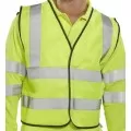 Hi Vis short length vest HVW101Y