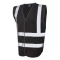 Leo Hi Vis Vest In Black W05 Leo Hi Vis Vest In Black W05
