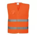 Hi Vis Half Mesh Safety Vest Portwest